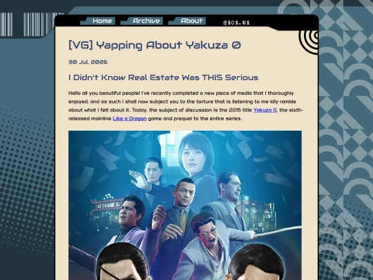 posts/2026-07-30-[VG]-Yapping-About-Yakuza-0 screenshot